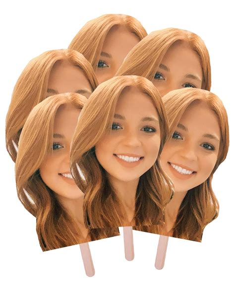 head on a stick.